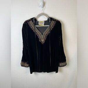 California MoonRise Velvet Embroderied Hoodie